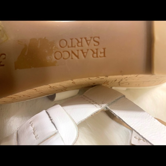 Franco Sarto White Women Sandals - Picture 9 of 11